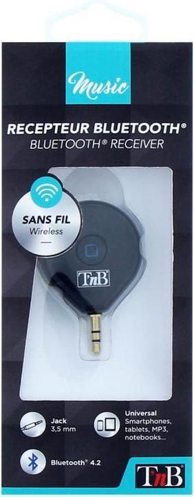 Image du produit T'nB Transmetteur Bluetooth avec Jack 3,5mm (Noir) (Récepteur)