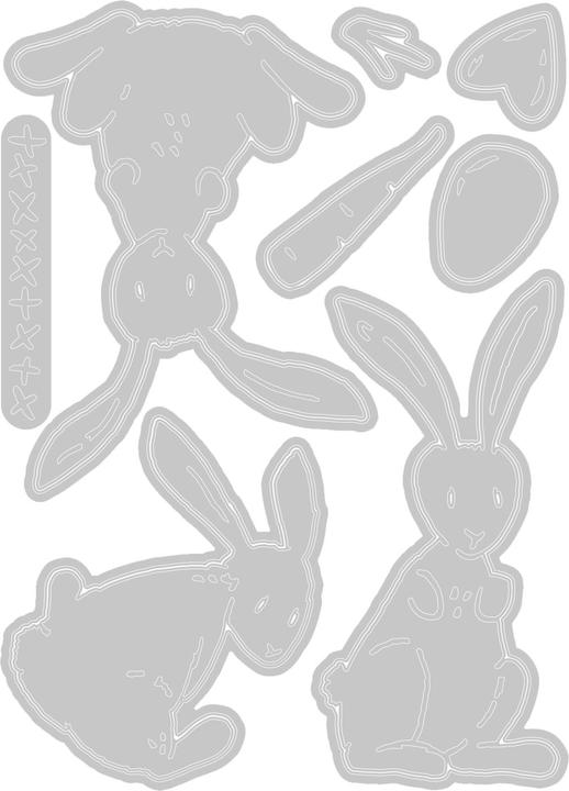 Image du produit Sizzix Pochoir de perforation Thinlits "Bunny Stitch by Tim Holtz