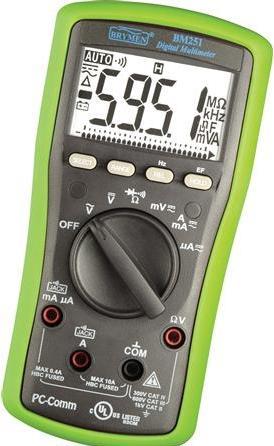 Produktbild Elma Instruments BM 251 multimeter med PC-kommunikation IEC 61010-1 KAT III 600V