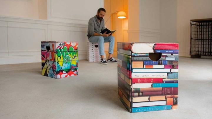 Actual product image TOP Cardboard stool