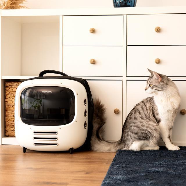 Productafbeelding Cecotec Pumpa1800 Reis Ventilator Rugzak Dierendrager (Hond, Kat, Ademend, Reflectoren)