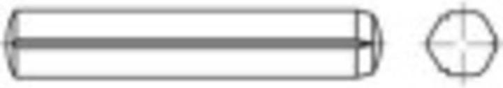 Image du produit Toolcraft Goupille cannelée cylindrique (Ø x L) 4 mm