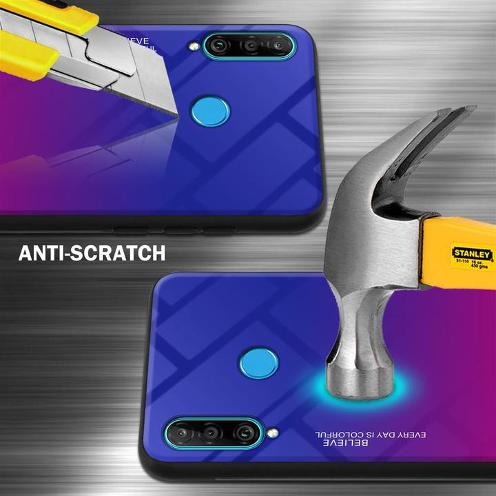 Image du produit Cadorabo Couverture en verre TPU 2 couleurs (Huawei P30 Lite)