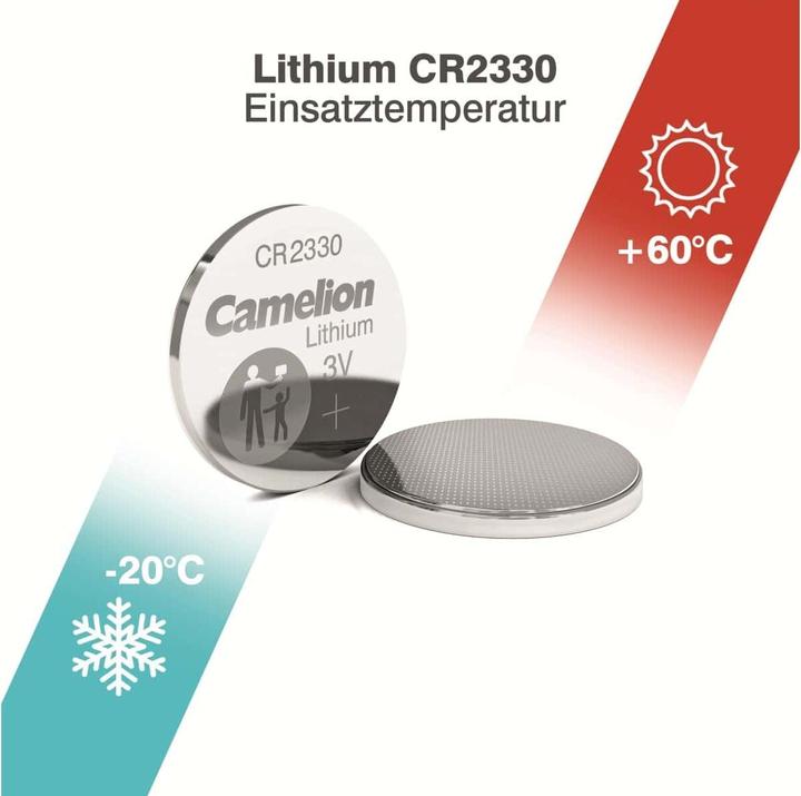 Produktbild Camelion CR2330C 13001330 Lithium Knopfzellen 3 Volt CR2330/ 1 Stück 167158 (1 Stk., CR2330, 260 mAh)