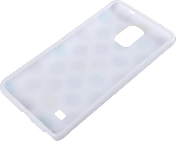 Produktbild König Design Schutzhülle für Handy Samsung Galaxy Note 4 SM N910F Weiss / Bunt gepunktet (Samsung Galaxy Note 4)