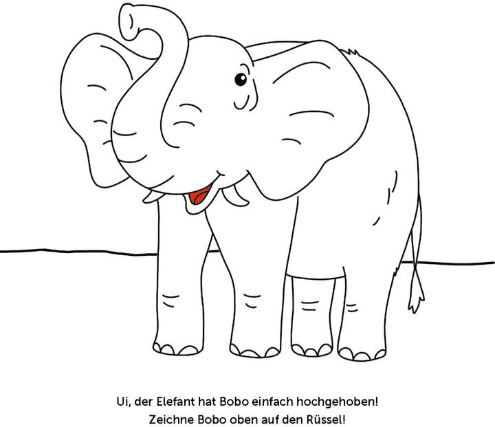 Produktbild Bobo Siebenschläfer Malbuch mit Schablone. Zeichnen und Malen für Kinder ab 4 Jahren