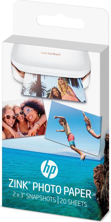 Actual product image HP Sprocket Fotopapier Zink (290 g/m², Photo (5x7.6cm), 20 x)