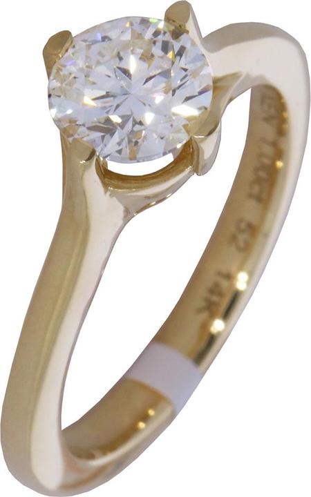 Produktbild Xen Vision Ring mit Lab Grown Diamond 1,00 ct. 585 Gelbgold (52)