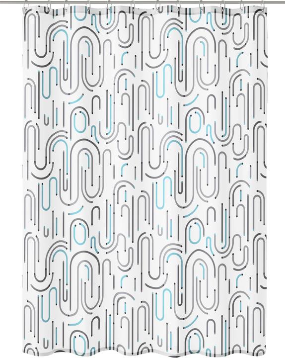 Produktbild Kleine Wolke Duschvorhang Vision 180 x 200 cm, Mehrfarbig (180 x 200 cm)