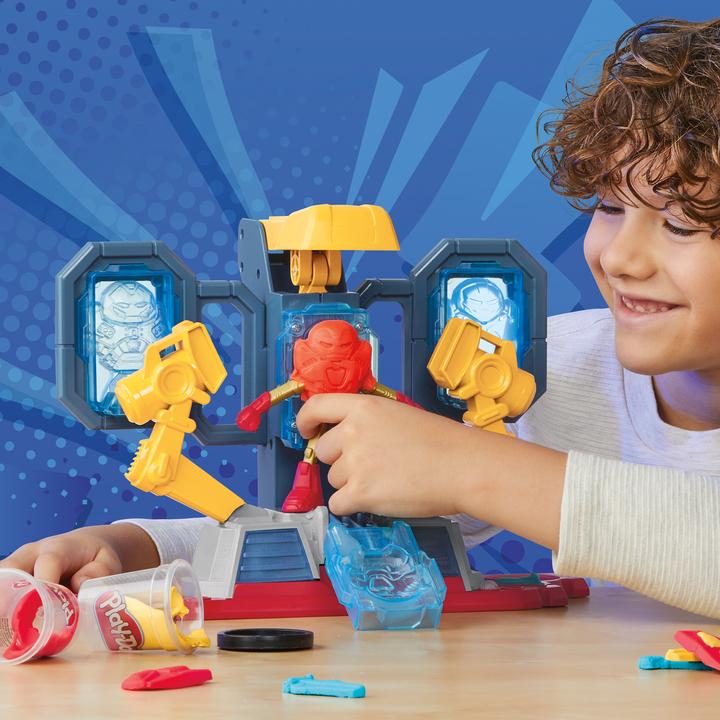 Actual product image Play-Doh Marvel Hero Adventure Playset with 3 Marvel Action Figures and Accessories, 4+