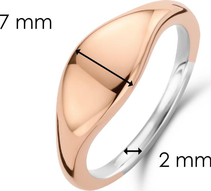 Immagine prodotto Ti Sento Milano Anello Geometria placcato oro rosa 12223SR (56, 925 Argento)