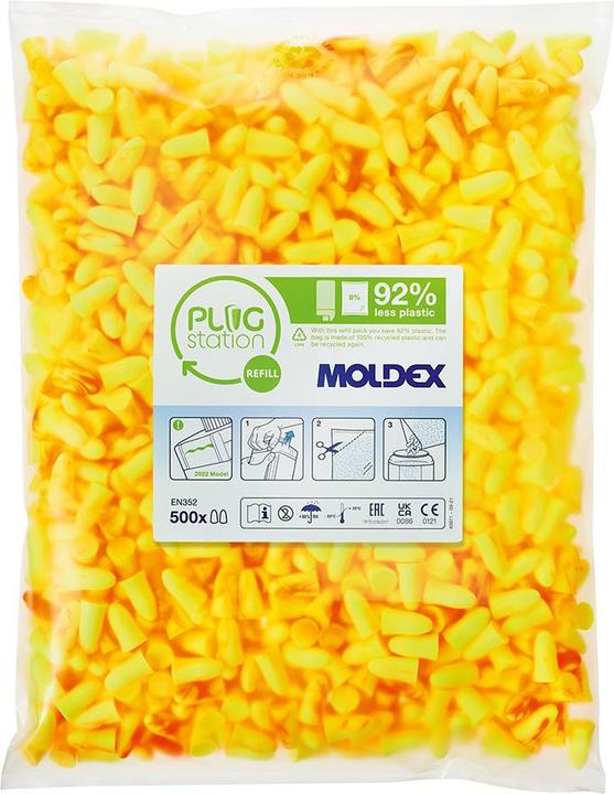 Moldex Gehörschutzstöpsel - MelLows PS 500 Paar - Nachfüllpackung (1000 x)