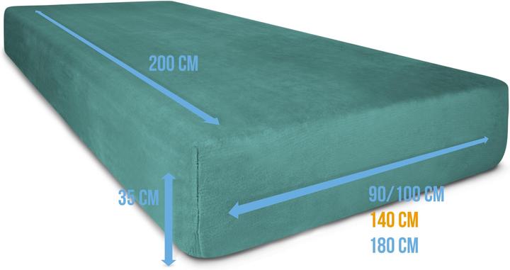 Produktbild Aspero Flanell-Spannbettlaken PERPIGNAN (180 x 200 cm)
