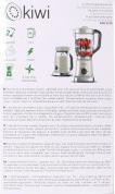 Image du produit Kiwi 1.8l compact 2in1 500w mélangeur (Prise UE, 500 W)