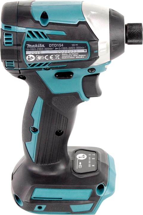 Actual product image Makita DTD 154 SF1J-R Cordless impact wrench 18V 1/4" 175Nm Brushless + 1x rechargeable battery 3.0 Ah + (Rechargeable battery operated)