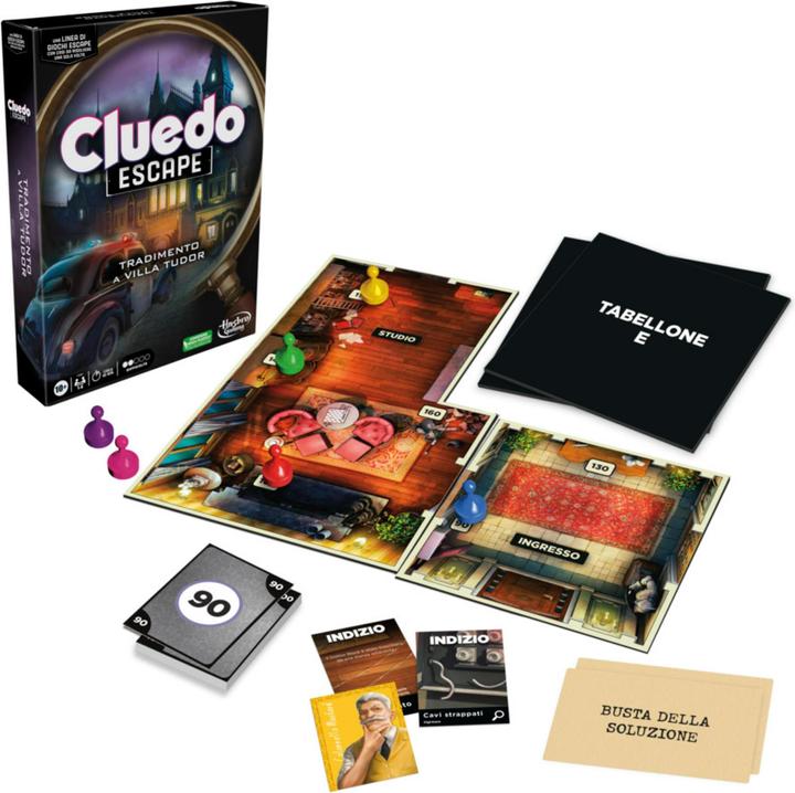 Produktbild Hasbro Cluedo Escapes Betrayal At Villa Tudor Refresh (Italienisch)