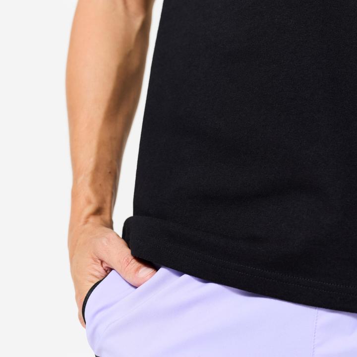 Produktbild Domyos T-Shirt Herren Baumwolle Regular - schwarz (4XL)