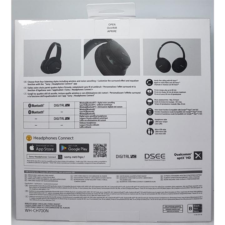 Image du produit Sony Wh-Ch700n (ANC, 35 h, Filaire)
