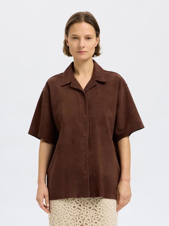 Immagine prodotto Selected Femme 100% Wildleder Kurzarmhemd (40)