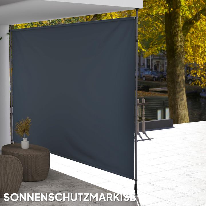 Produktbild Outsunny Markise Polyester, Aluminium Dunkelgrau (4 m)