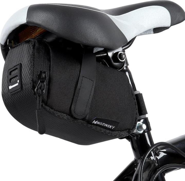 Produktbild Wozinsky small bicycle saddle bag 0.6 l black (WBB8BK black) (0.60 l, Rahmentasche)