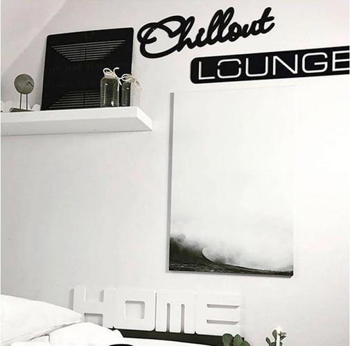 Produktbild Trenddeko 3D-Schriftzug Chillout Lounge 152 x 20 cm, Acryl (152 x 20 cm)