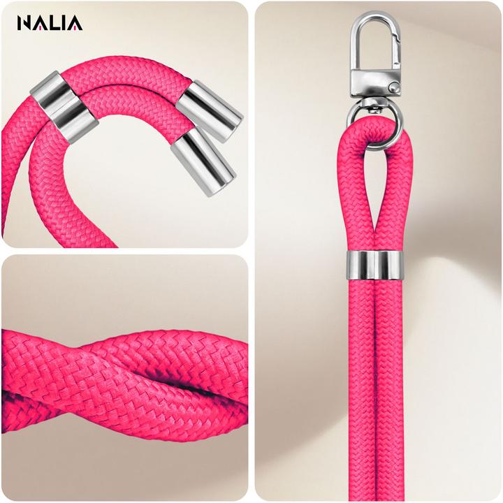 Actual product image Nalia HoldMe Lanyard Handykette – Universal Trageband für Smartphones - Verstellbar, Soft & Elastisch
