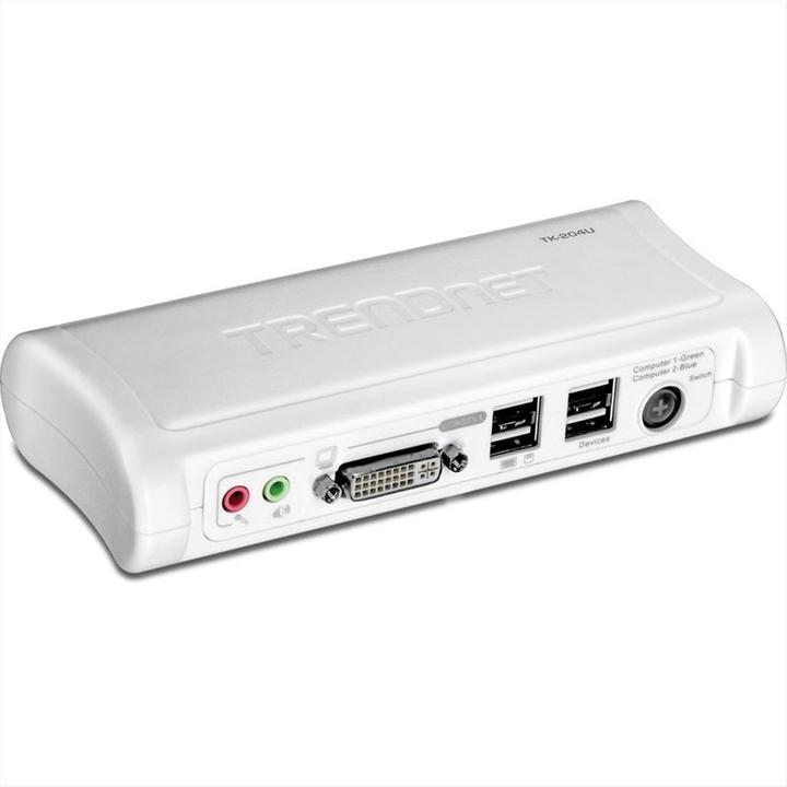 Actual product image Trendnet TK-204UK KVM Switch 2-Port DVI USB