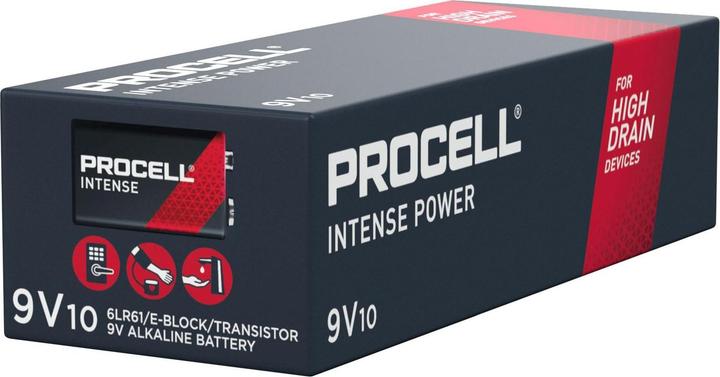 Actual product image Duracell Procell batteries (10 pcs., 9V Block, 673 mAh)