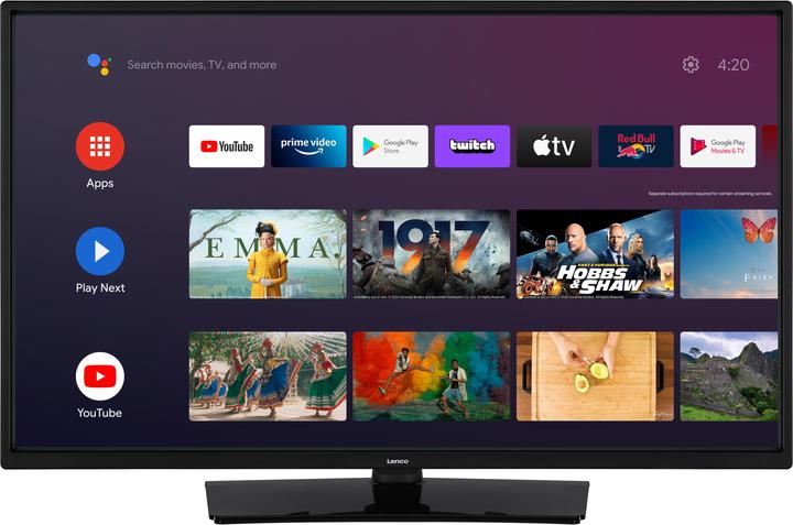 Actual product image Lenco LED-3263BK 32-inch Android Smart TV (32", LED, HD ready)
