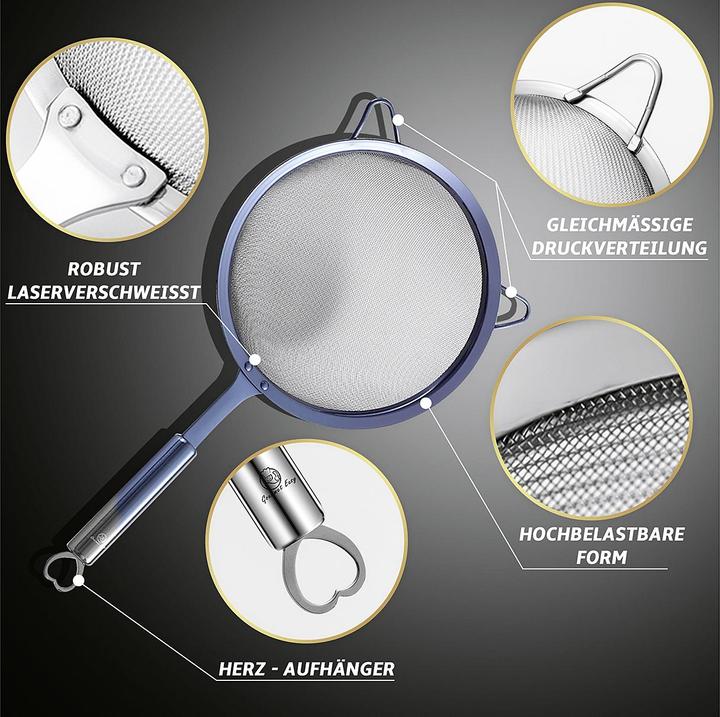 Produktbild Gourmet Easy Küchensieb Set blau