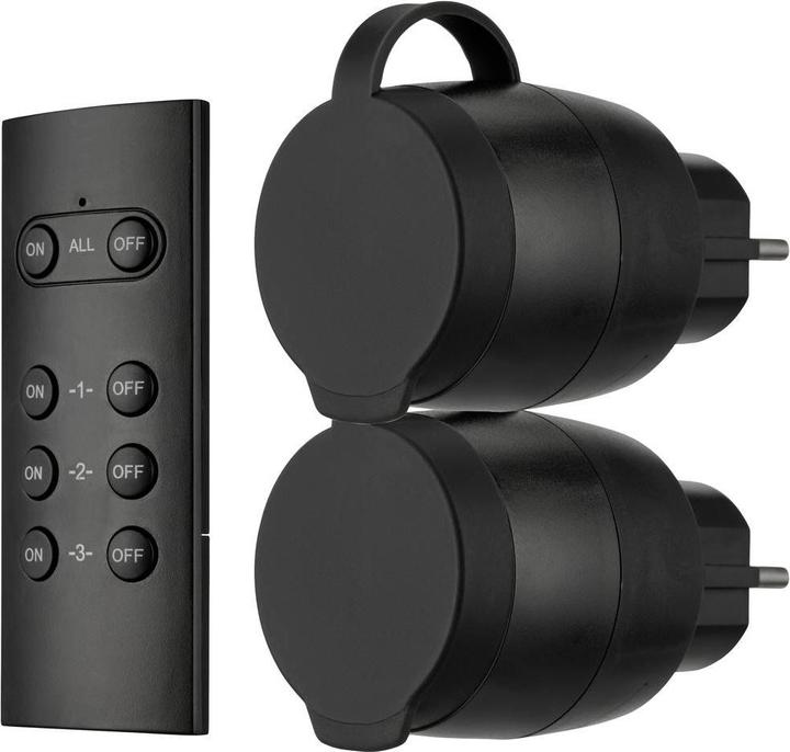 Produktbild REV Funk-Schalt-Set 2 + 1 Mini Outdoor schwarz