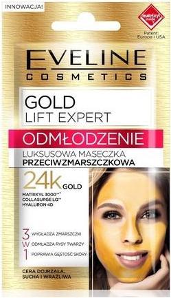 Actual product image Eveline Gold Lift Expert anti-wrinkle mask 3 in1 7ml (7 ml)
