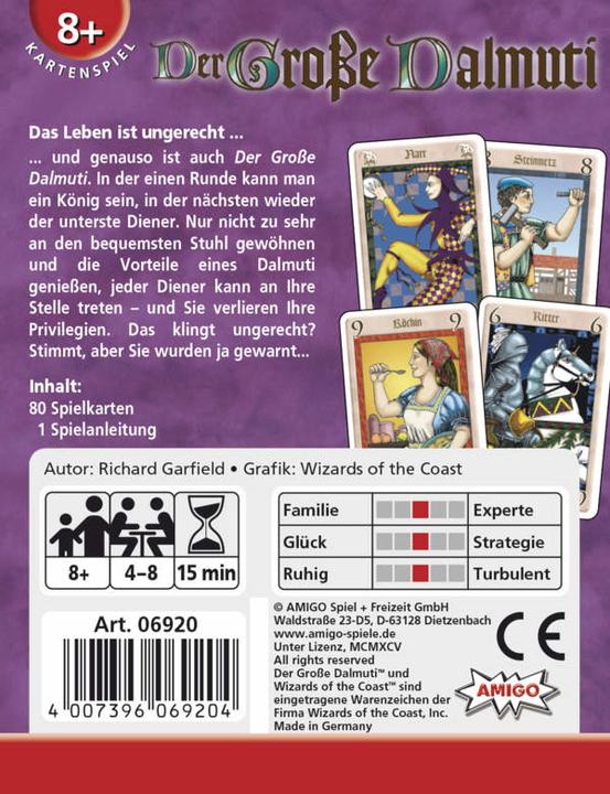 Actual product image Amigo The Great Dalmuti (German)