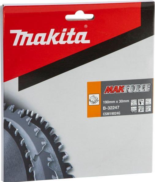 Actual product image Makita MAKFORCE circular saw blade 190x30