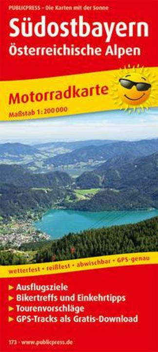Produktbild PublicPress Motorradkarte Südostbayern - Österreichische Alpen