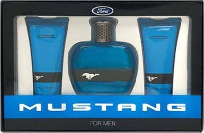 Immagine prodotto Mustang per uomo Blue Eau De Toilette Spray 3.4oz con Balsamo Dopobarba e Lavaggio Corpo