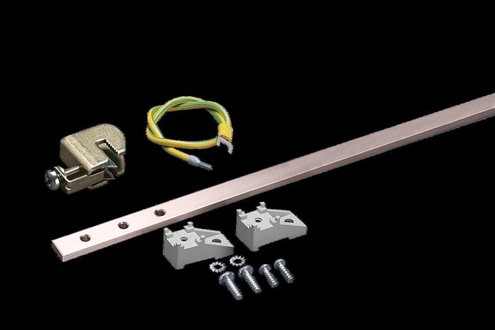 Produktbild Rittal Erdungsschiene vertikal DK DK 7543.000 Kupfer Passend für Höhe: 1200 mm (7543.000)