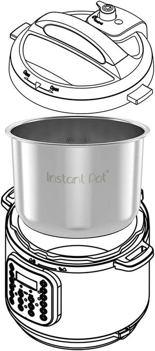 Actual product image Instant Pot Innenkochtopf (Pot, Stainless steel)
