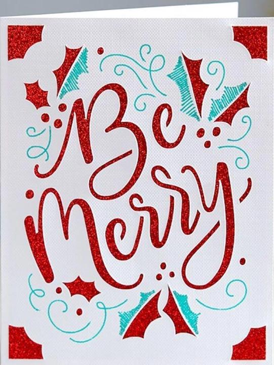 Actual product image Cricut Motif card Joy (12 x)