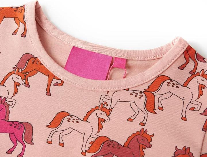 Produktbild VidaXL Kinderpyjama mit Langen Ärmeln Hellrosa 116,Material: 95 (116)