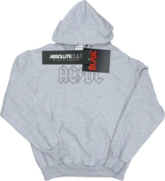 Produktbild AC/DC Black Outline Logo Kapuzenpullover Mädchen (128)