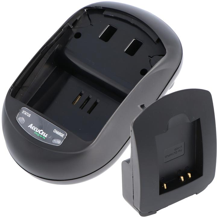 Actual product image AccuCell Schnell-Ladegerät passend für Olympus Li-40B, Li-42B (Camera battery charger)