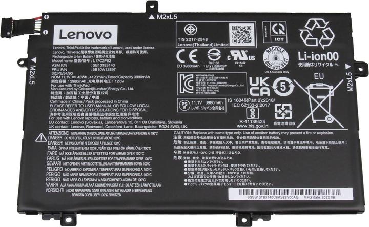 Image du produit Lenovo L17M3P54 (3 cellules, 4050 mAh)