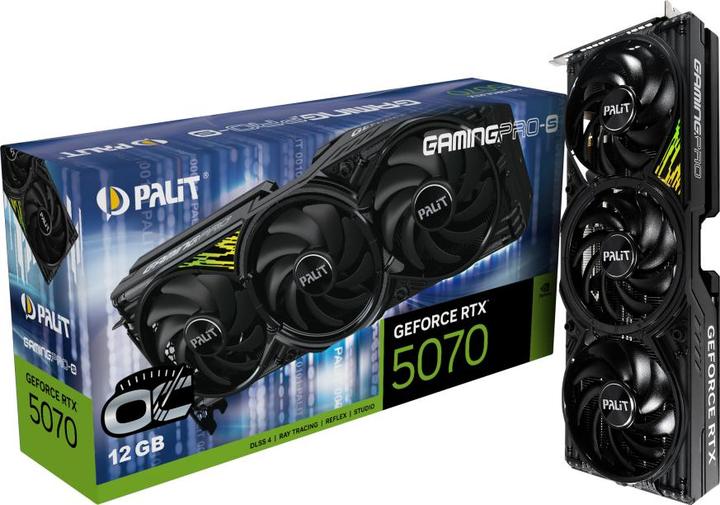 Actual product image XpertVision Palit RTX5070 TI GamingPro-S OC V1 16GB GDDR7 HDMI 3xDP (16 GB)