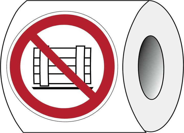 Produktbild Brady ISO 7010 PIC P023 B-7541 ISO Sicherheitskennzeichnung - Abstellen oder Lagern verboten La