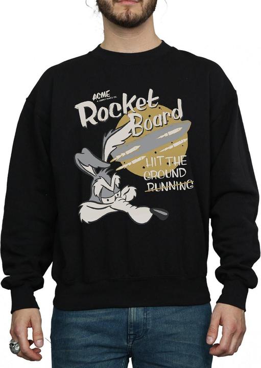 Looney Tunes Wile E Coyote Rocket Board Sweatshirt