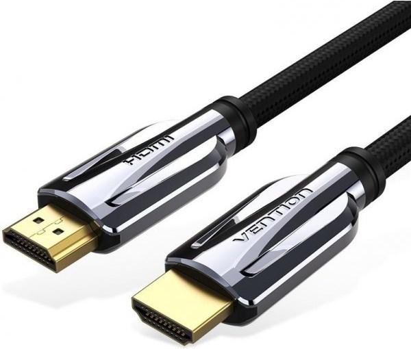 Productafbeelding Vention HDMI 2.1 Kabel Metaal zwart - 3m (3 m, HDMI)