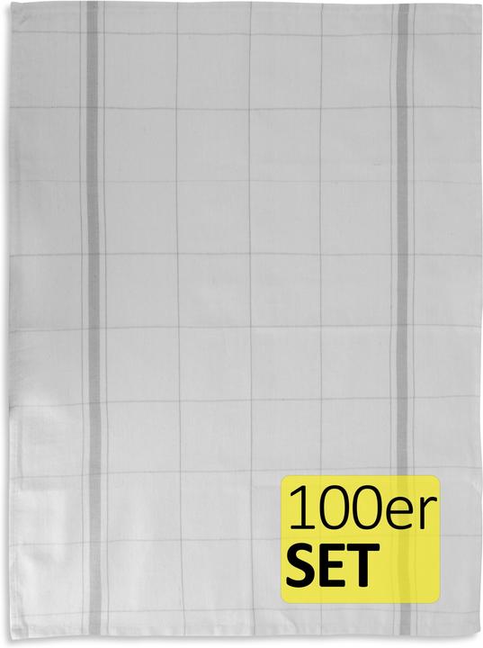 Produktbild Aspero 100 Geschirrtücher aus Baumwolle (55 x 75 cm)