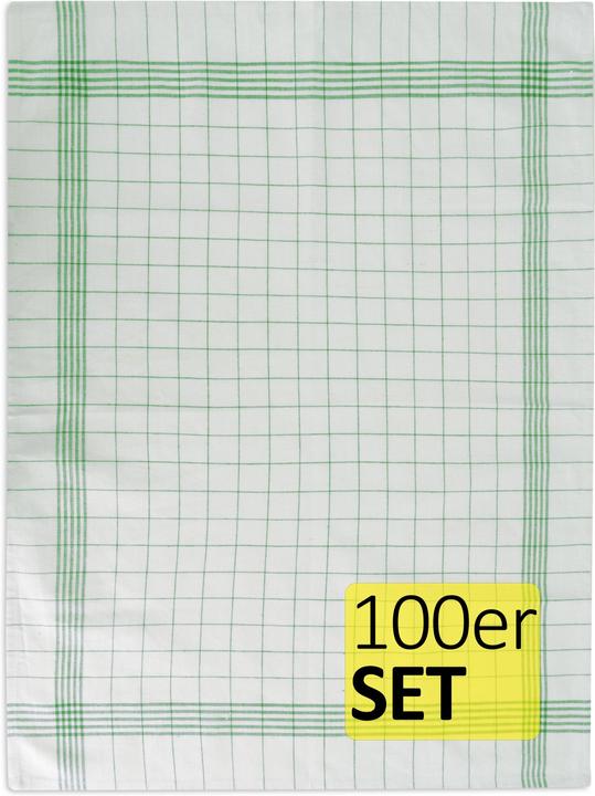 Produktbild Aspero 100 Geschirrtücher aus Baumwolle (55 x 75 cm)